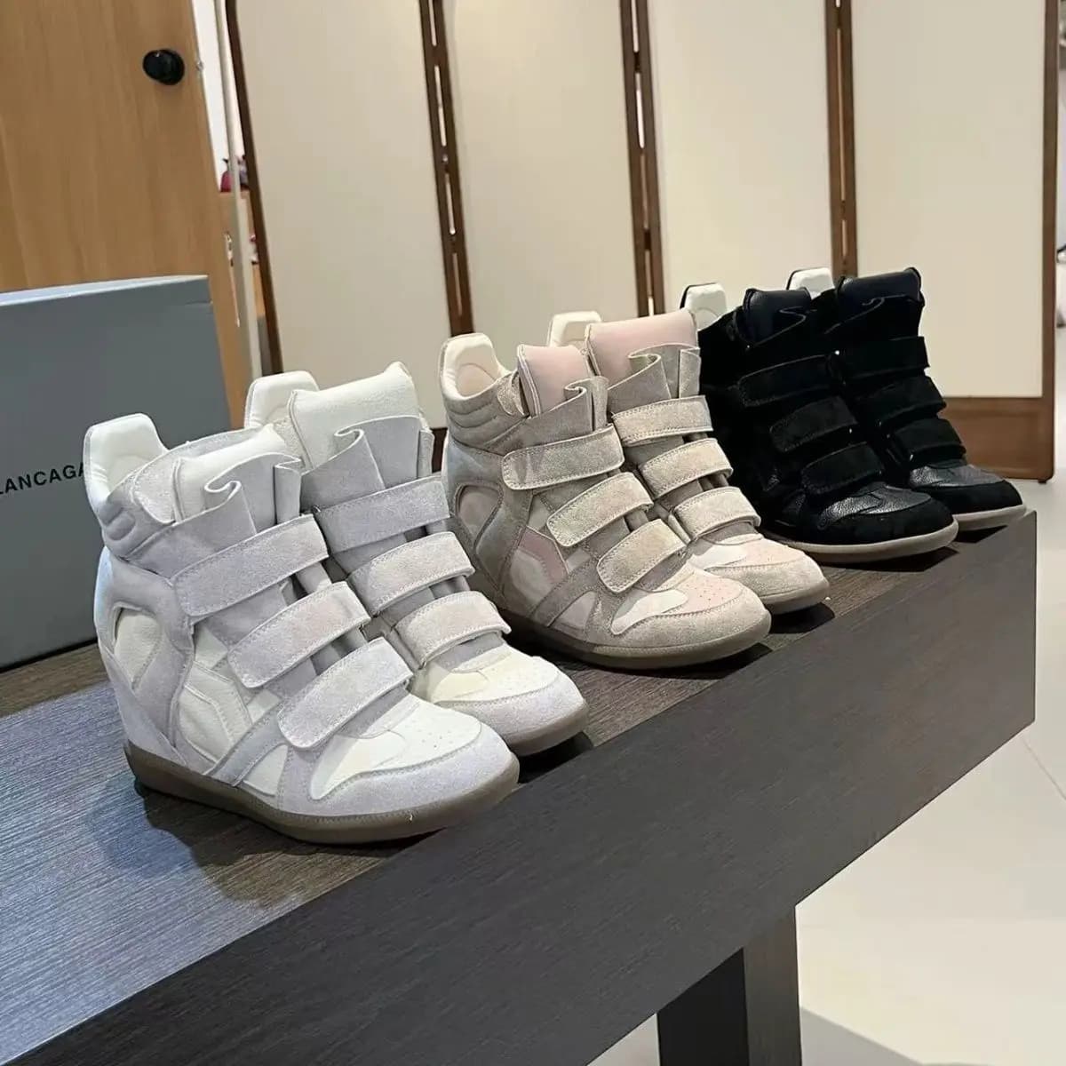 New 2026 Women's sneakers with Hidden Knit, Casual Sport Shoes with Velcro Closure, Spring Autumn Utilities Boots