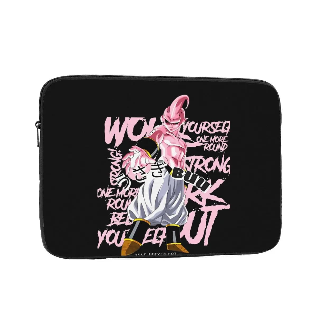 Borsa per Laptop DBZ Kid Buu 12" 13" 15" 17" per Macbook Air Pro, Custodia Protettiva Antiurto per Notebook, Borsa Anime