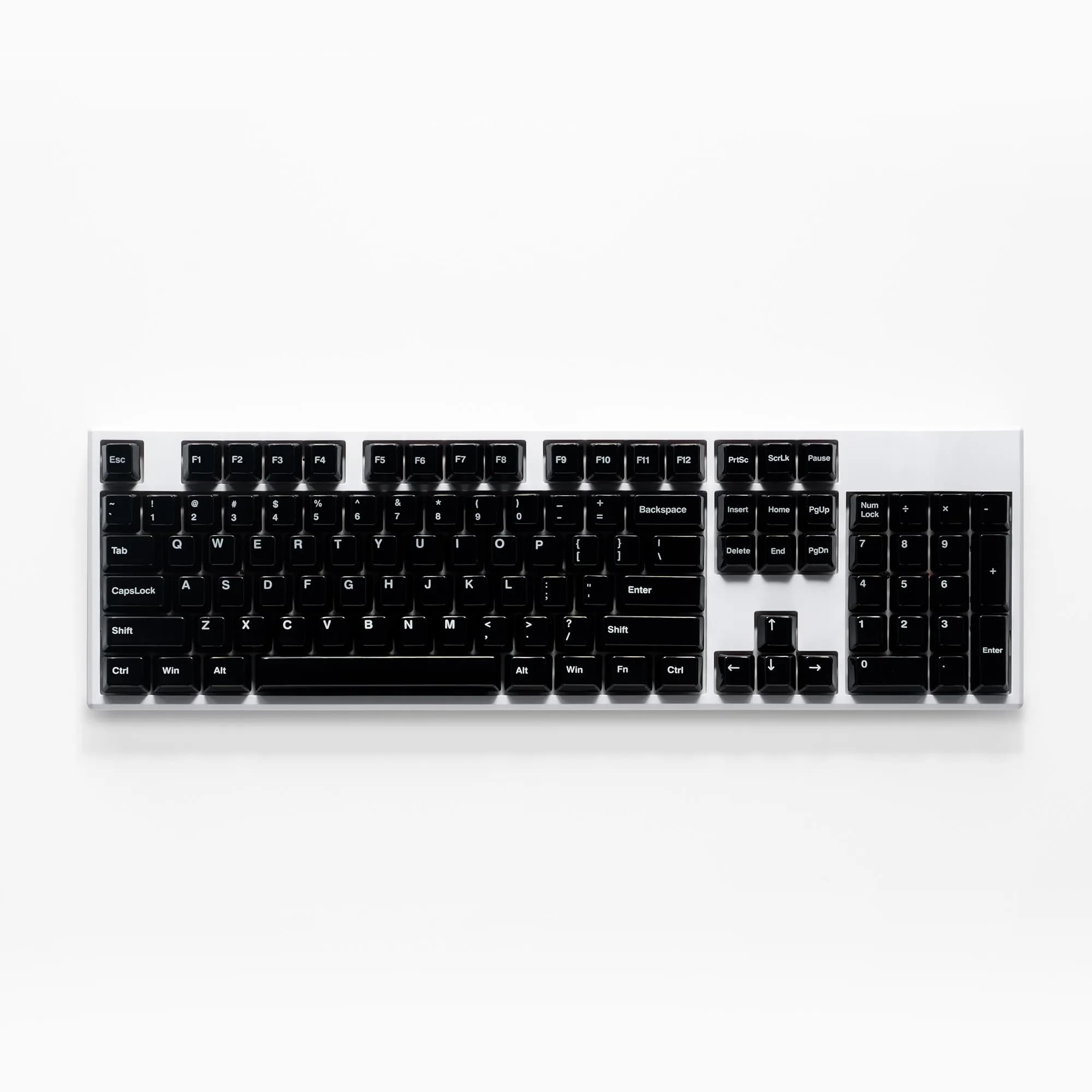 Black Ceramic Keycap Set 114 Keys Cherry Profile Keycaps for Mechanical Keyboard Magnetic Axis Custom Key Caps PC Collect Gifts