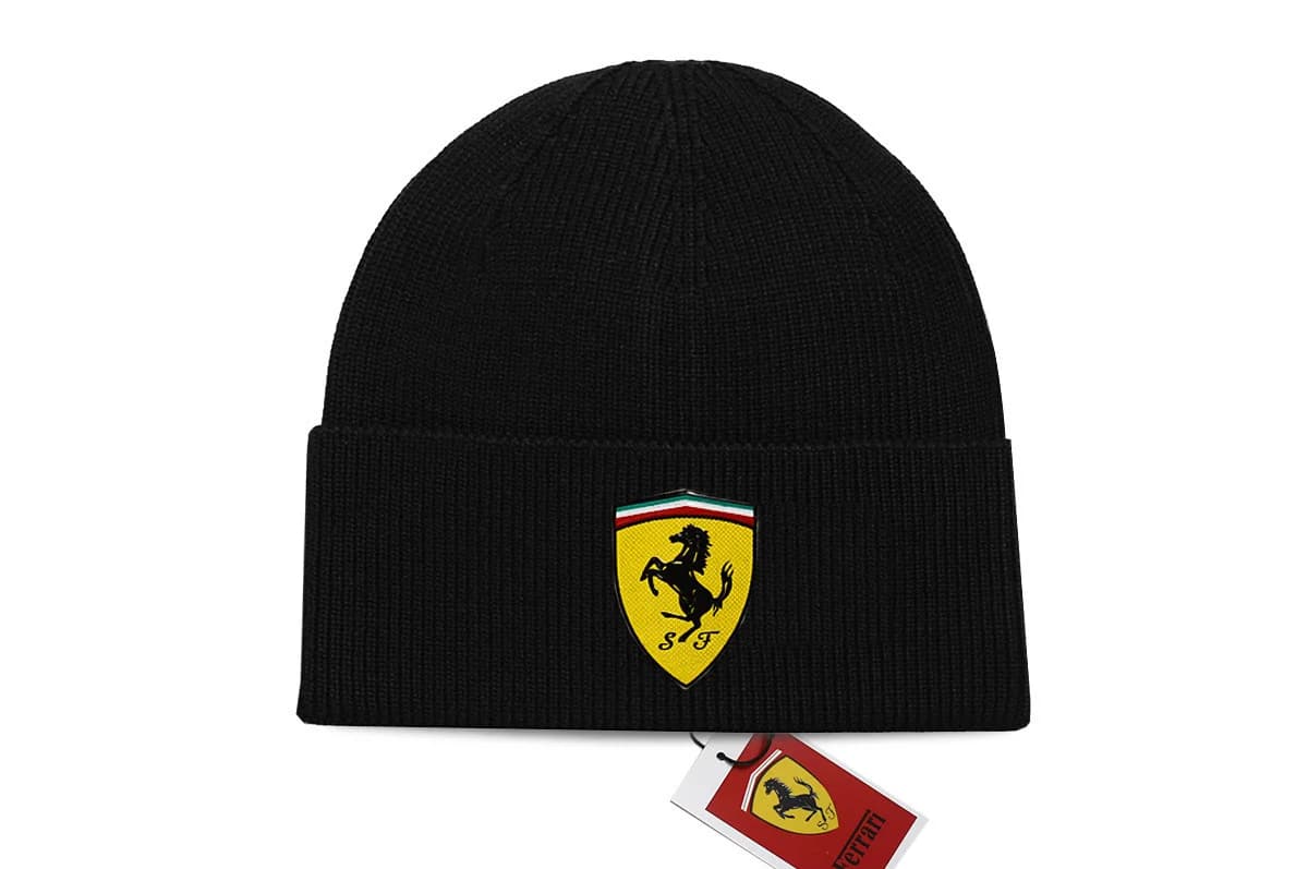 For F-Ferrari Roma Spider SF90 F80 F12berlinetta New Warm Knitted Cap Hip Hop Bonnet Hat Autumn Winter Outdoor Beanies Hat Adult