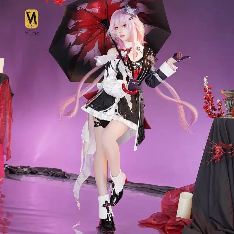 HCos Honkai:Star Rail 7 marzo Costumi Cosplay Costumi uniformi Cosplay Gonna Cappello Parrucca Costume da festa di Halloween per le donne