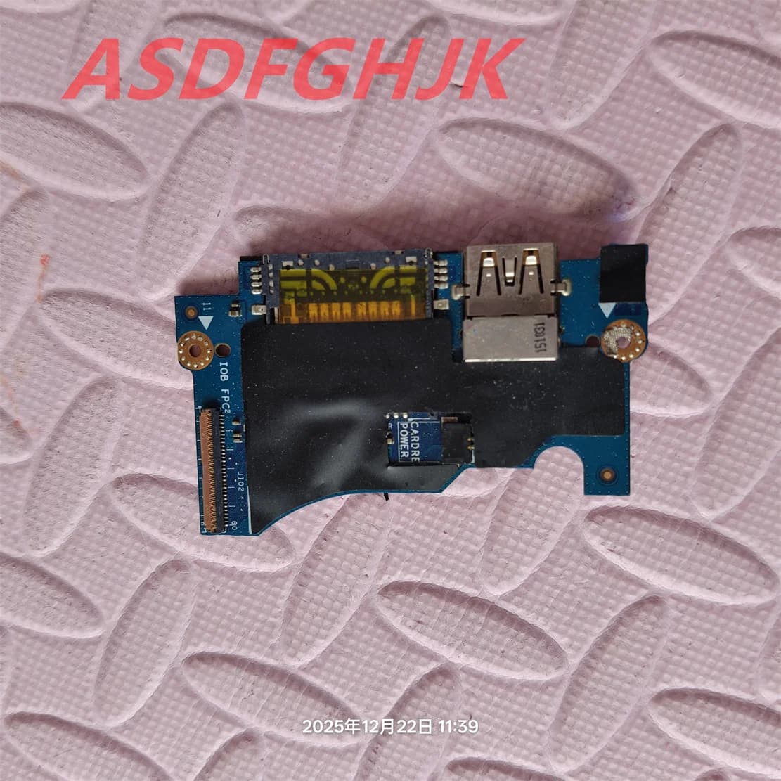 PER DELL XPS 13 9350 e XPS 13 9360 PORTA USB LETTORE DI SCHEDE SD H2P6T 0H2P6T AAZ80 LS-C881P TEST OK