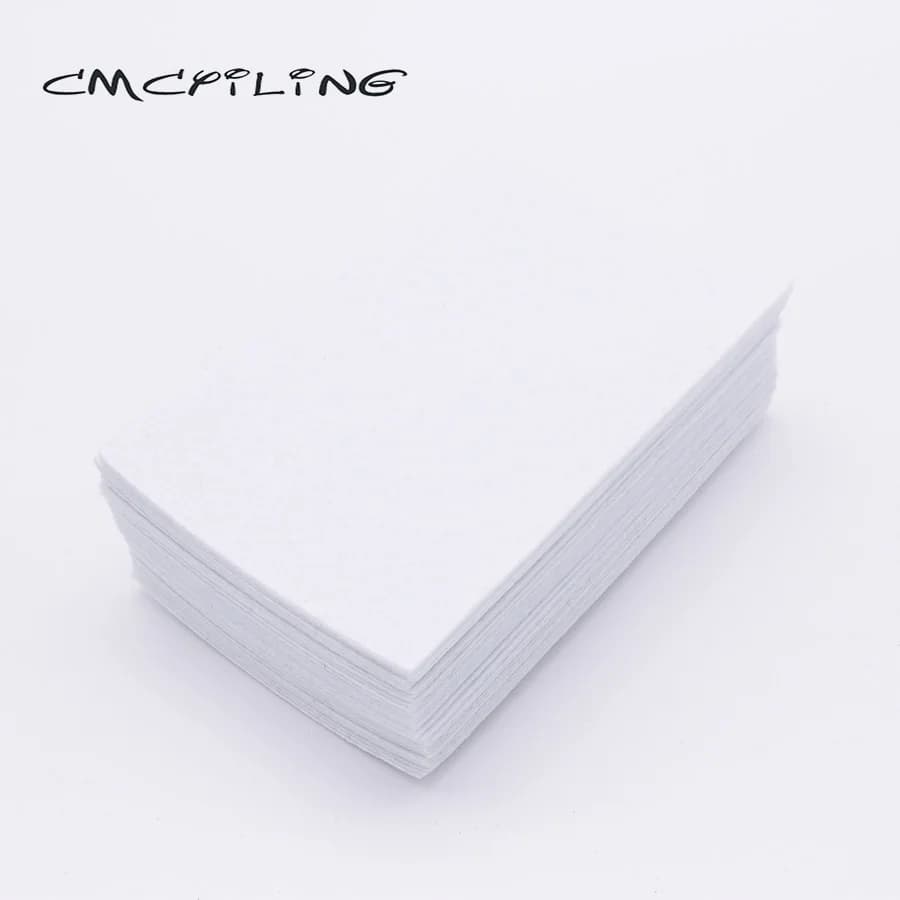 40Pcs/Lot 10*15cm White Felt Fabric Nonwoven Sheets For Needlework DIY Sewing Handmade 1 MM Thickness Polyester Cloth