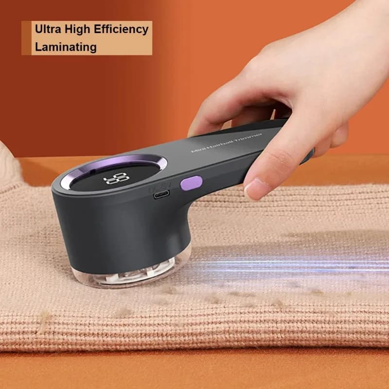 Rasoio elettrico per tessuti con display digitale - Levapelucchi e pilling ricaricabile tramite USB per vestiti, maglioni, ergonomico senza fili