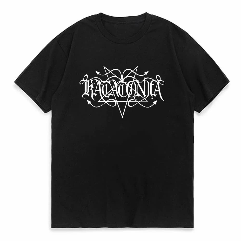 Maglietta della band metallica svedese Katatonia, maglietta da uomo in stile estivo, 100% cotone, manica corta, girocollo, maglietta da uomo Streetwea