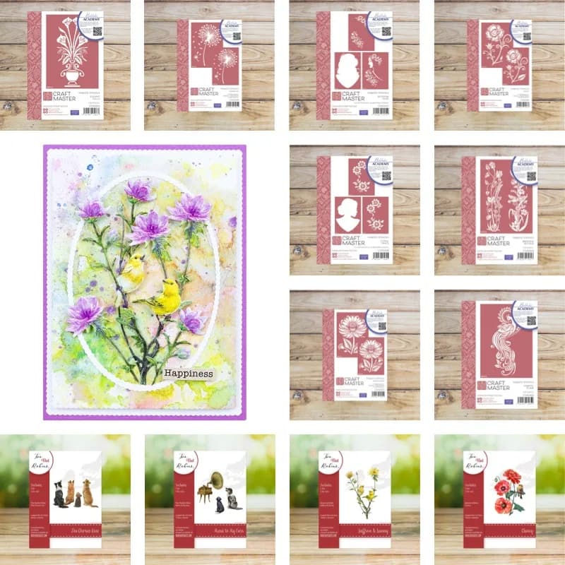 Birdsong Blooms Dandelion Stencil And Dies New Arrival 2026 Scrapbook Diary Decoration Stencil Embossing Template DIY Greeting