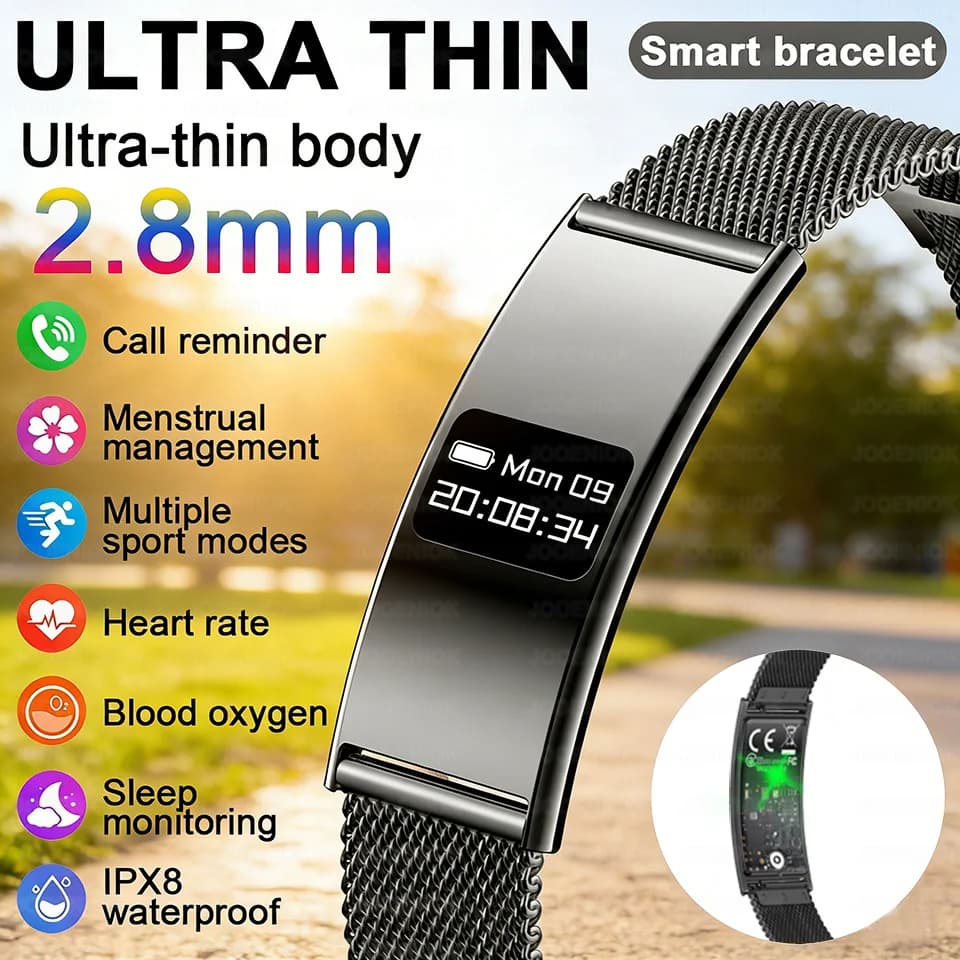 Smart Bracelet Men Women IP68 Waterproof Fitness Activity Tracker Heart Rate Sleep Monitor Pedometer Smart Watch For Android iOS