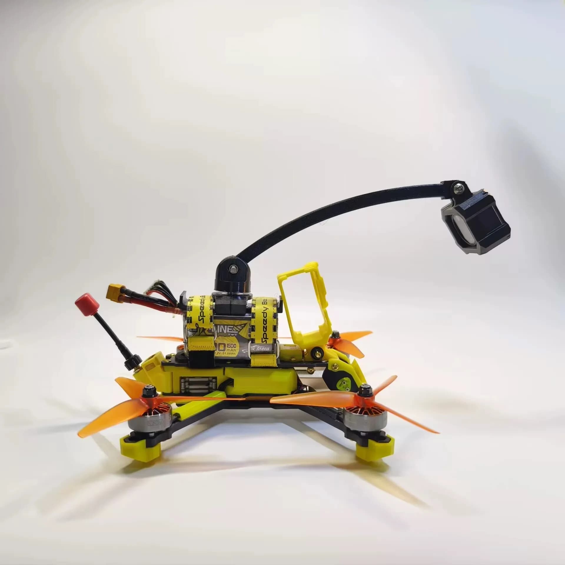 Fotocamera FPV Selfie Stick rotante a 360 gradi Il supporto stampato in TPU 3D offre una nuova visualizzazione per le riprese di droni FPV adatti o da 3,5-7 pollici