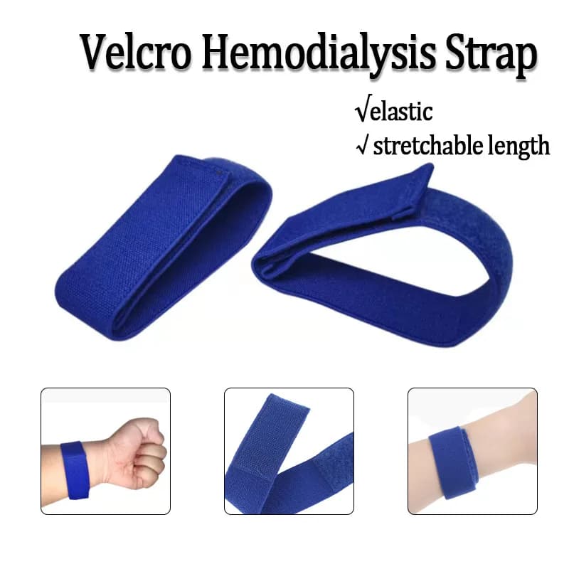 Cinghia con Velcro per Emodialisi, Cinghia per Dialisi Plus, Cinghia Intravenosa, Cinghia per Infermieri