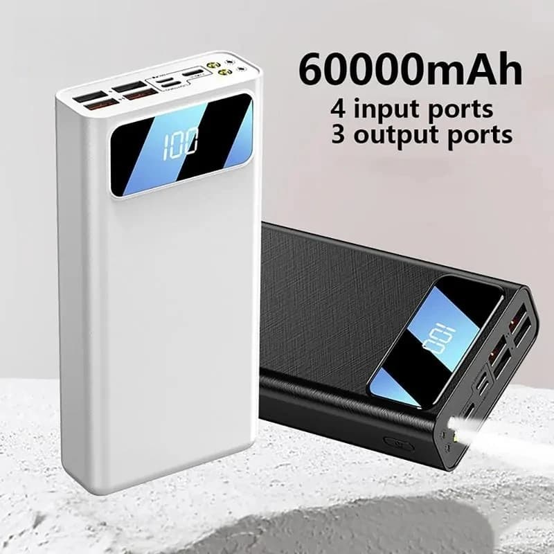 10V 30000mAh Portable Power Bank with LED Digital Display Multiple Interfaces for Apple Huawei