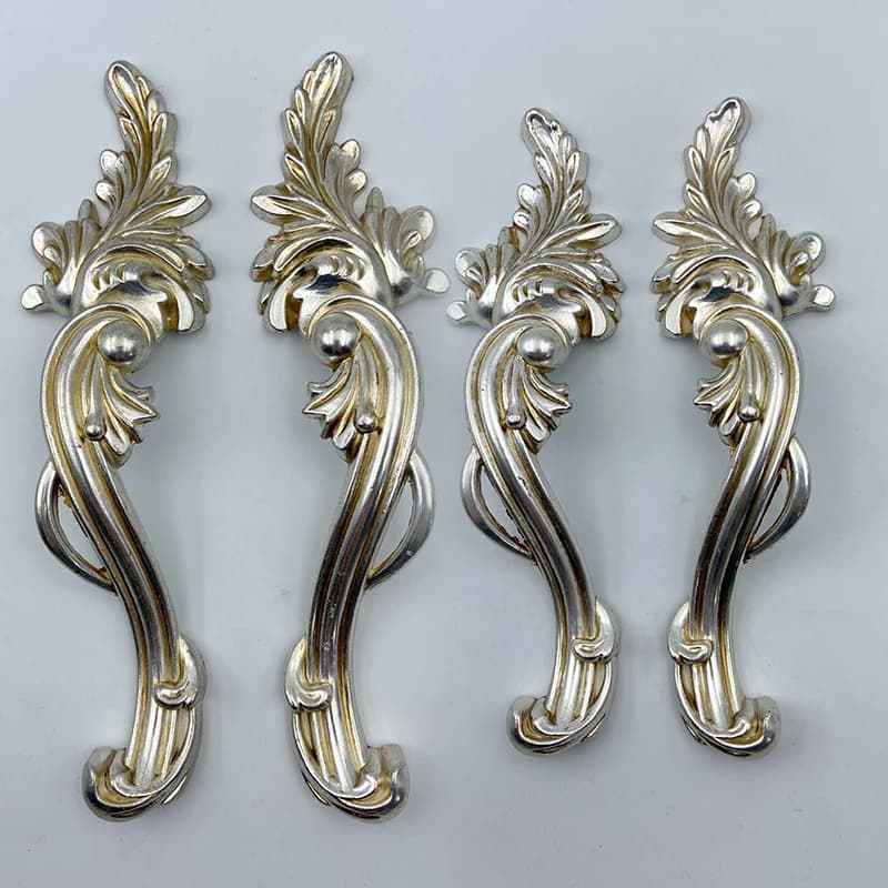 2 pezzi Shabby Chic comò cassetto tira maniglie argento antico francese Country armadio da cucina maniglia CC 96mm 128mm