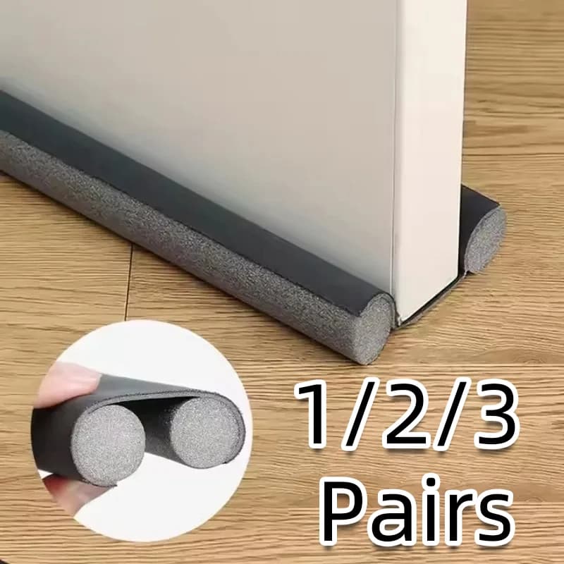Paraspifferi sottoporta rivestito in pelle, isolante acustico per porte interne, sigillante per fessure e vani.