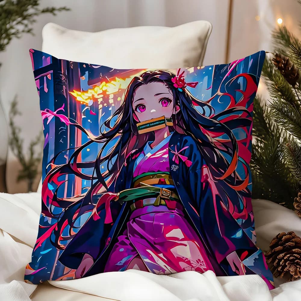 Federe per Cuscini Anime Popolari, Articoli per Arredamento Casa, Regali Personalizzati, Copricuscini Decorativi per Divano, Decorazione d'Interni