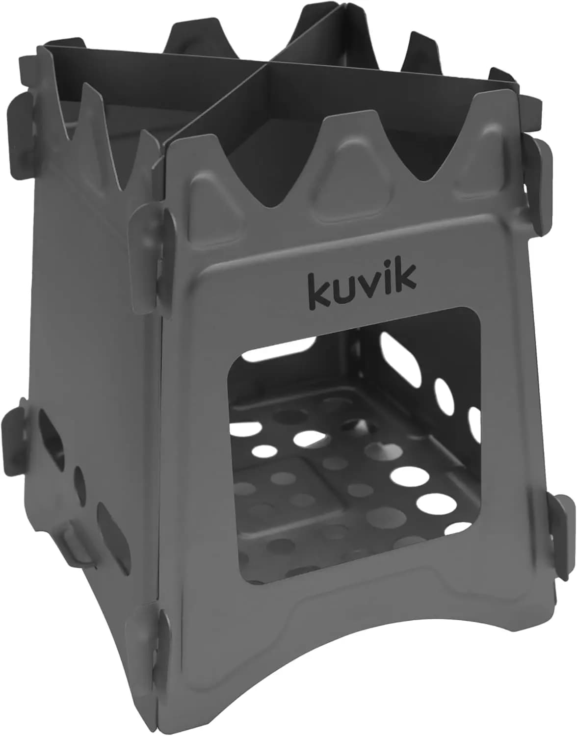 Ultralight Titanium Compact Wood Stove for Backpack, Camping and Survival Equipment