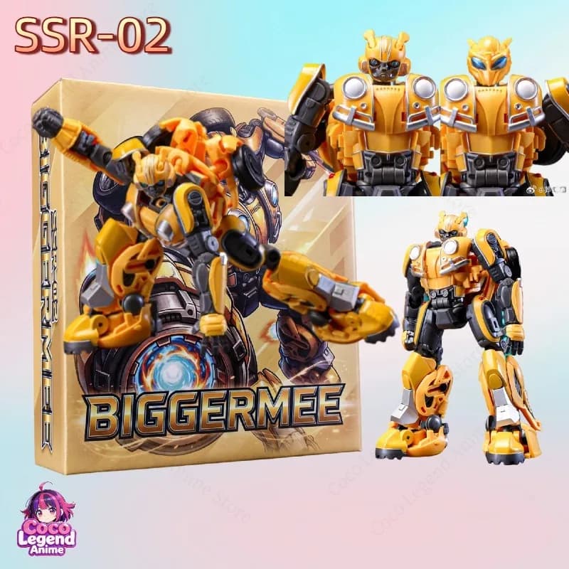 Hot Sale Lucky Cat SSR02 BIGGERMEE Bumblebee 12CM Giocattolo Trasformabile in Lega, Action Figure, Giocattoli da Collezione, Regali