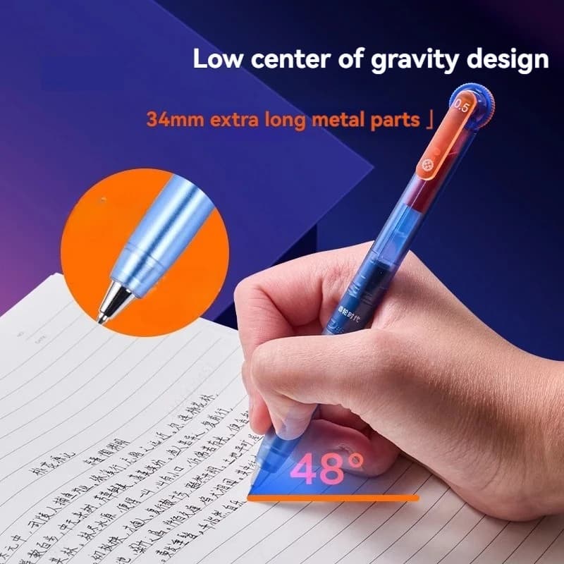 Penna a Sfera dal Design Accattivante con Ingranaggi Rotanti, Penna Gel Creativa e Carina per Ufficio e Scuola, Presa Morbida e Confortevole