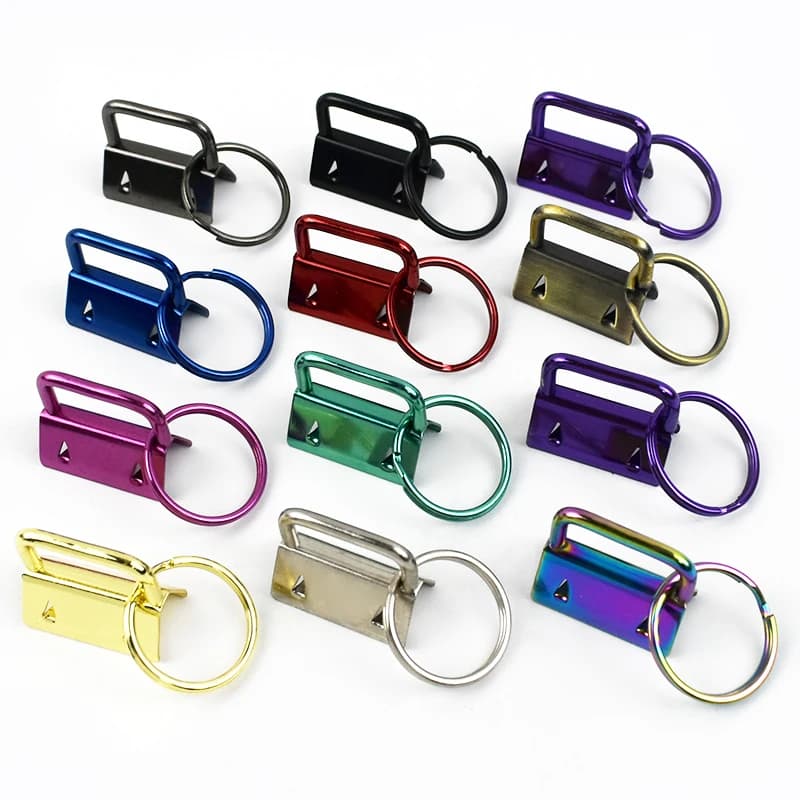 Clip per Cinghie da 25mm (10/20 Pezzi), Fibbie Metalliche, Portachiavi, Anelli a O a Molla, Moschettoni, Ganci per Ciondoli e Uncinetti