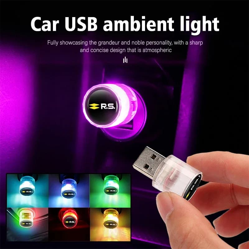 Car Sticker Car Accessories Atmosphere Lamp Ambient Light Multi-colors For Renault Clio Arkana Captur Twingo Talisman RS Logan D
