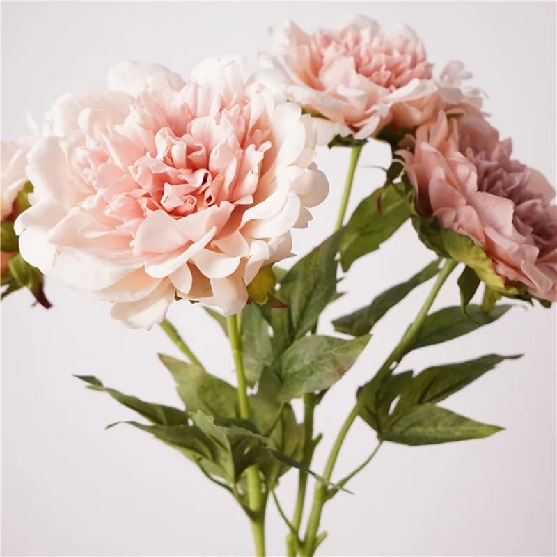 4 pezzi di peonia idratante artificiale fiori al tocco reale decorazioni per matrimoni peonie finte bouquet da sposa decorazioni per la casa tavolo da pranzo floreale