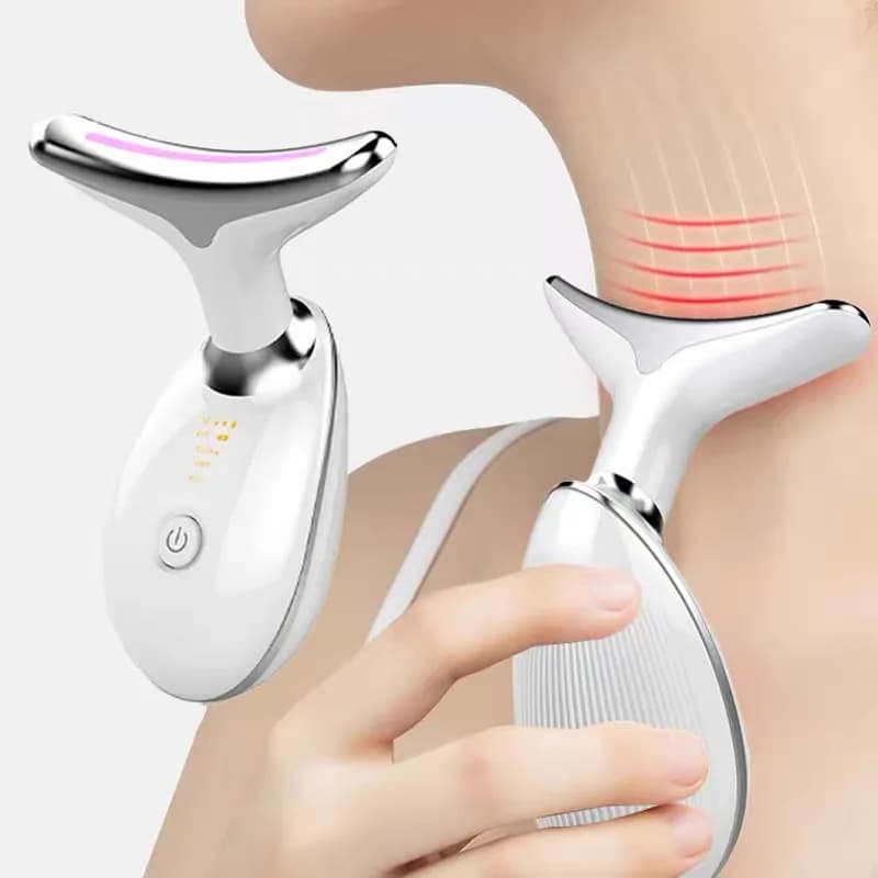 7 colori viso collo massaggiatore sollevamento e rassodamento domestico introduzione elettrica del viso massaggio di bellezza strumenti per la cura del viso 04