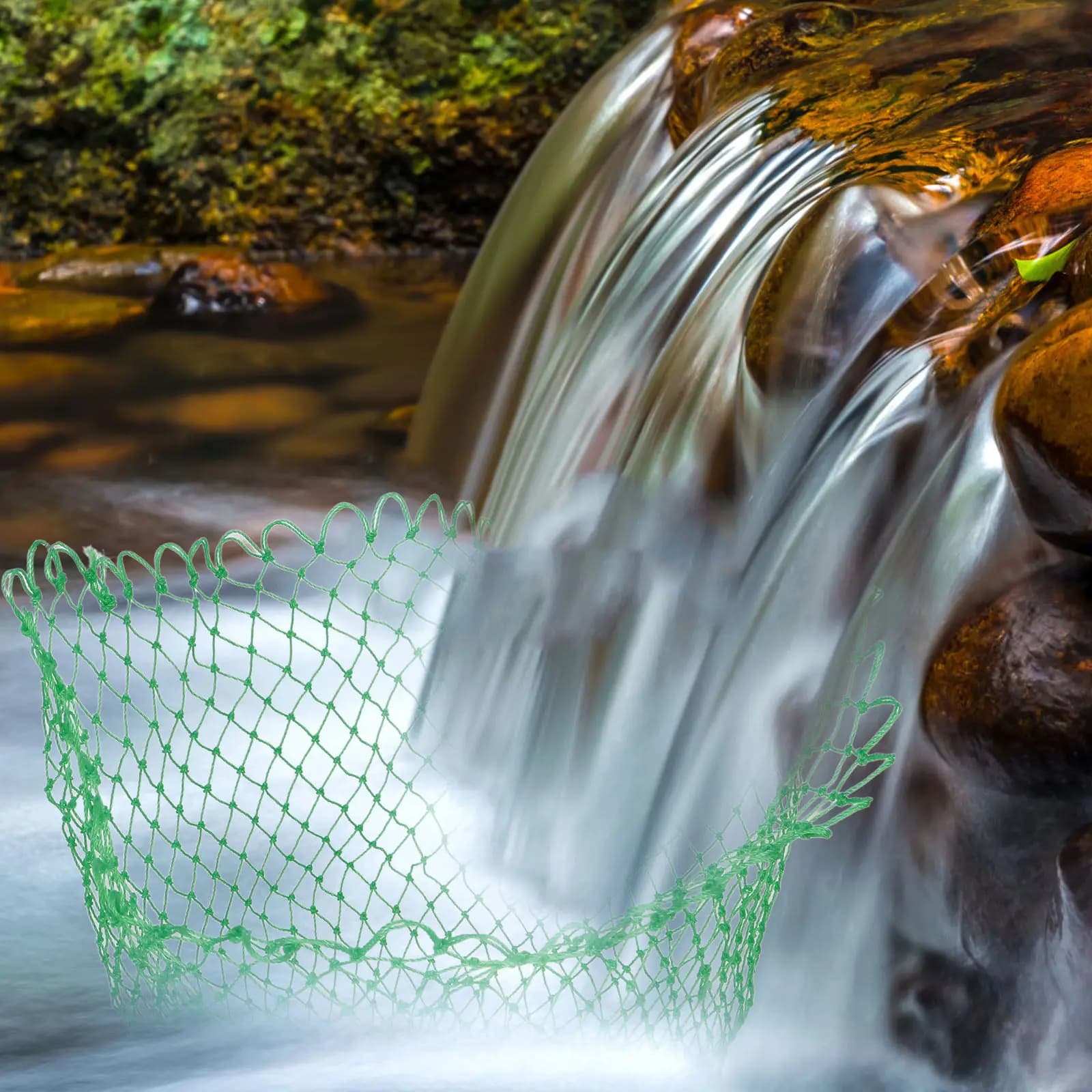 Rete da Pesca Ultra Leggera in Nylon con Eccellente Lavorazione per Cattura e Rilascio di Pesci