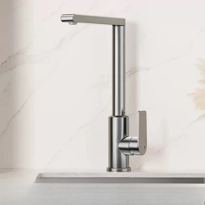 Rubinetto lavello cucina 360 ° Ugello spruzzatore a flusso di rotazione Rubinetto miscelatore acqua calda fredda in lega di alluminio Anti-esplosione