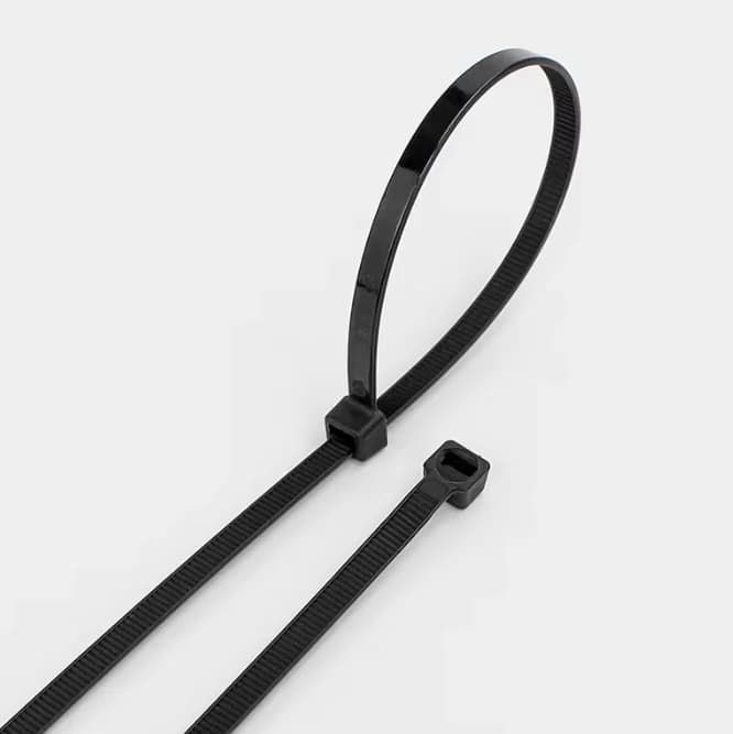 250 PCS Black Self-Locking Nylon Cable Ties Zip Fastening Rings Plastic Strap Cable Management Set for Home And Office
