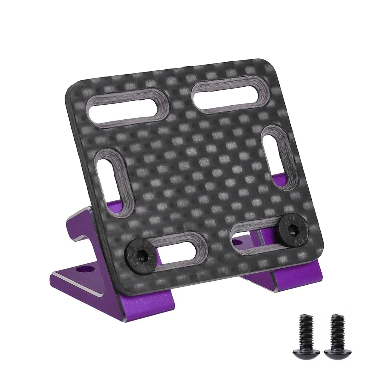 ESC carbon fiber support Yokomo YD2 - Inclined/ angled plate for optimal weight distribution and frame balance