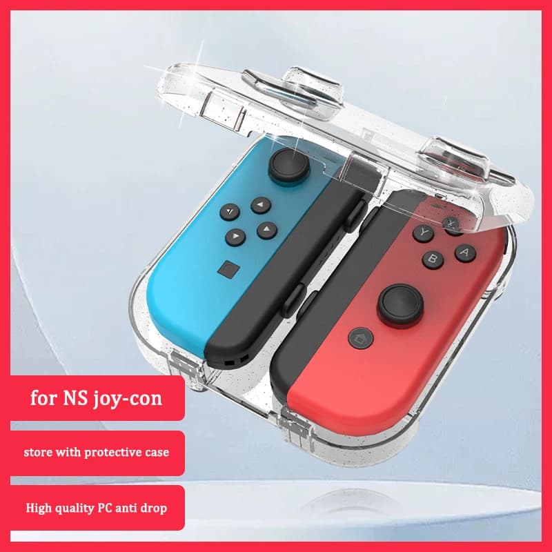 per Nintendo switch joycon mini custodia scatola PC negozio trasparente con cinturino Cover in silicone per scatola Joy-con Zelda oled