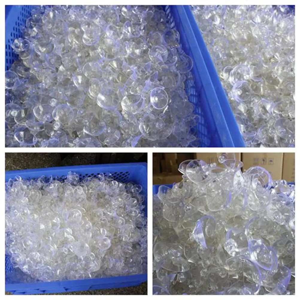 140Pcs Transparent PVC Suckers Easy Remove Cups for Window Door Car Hanging Decorations Vacuum Simple Fixator