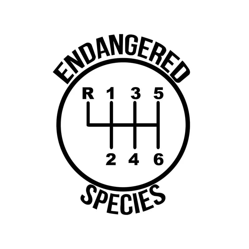 Funny 6 Speed Gear dangerous species Car Sticker Decor Stick Shift Pattern mural Art decals for Toyota Honda Vw