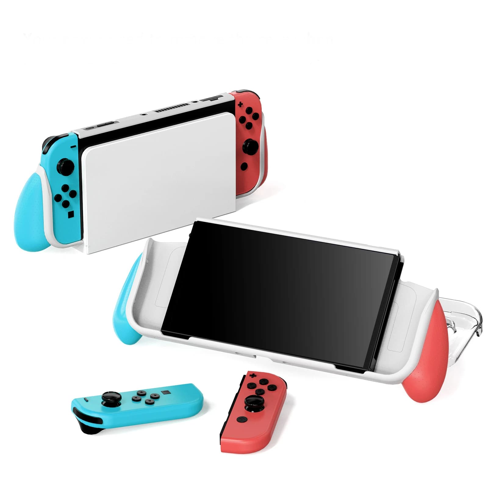 Impugnatura per supporto custodia sostituibile per console Switch/Oled con copertura protettiva trasparente