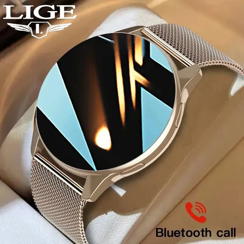 LIGE Nuovo Smartwatch 2026, Orologio Intelligente con Chiamata Bluetooth, Braccialetto Fitness per Uomo e Donna, Quadrante Personalizzabile, Regalo per Lei