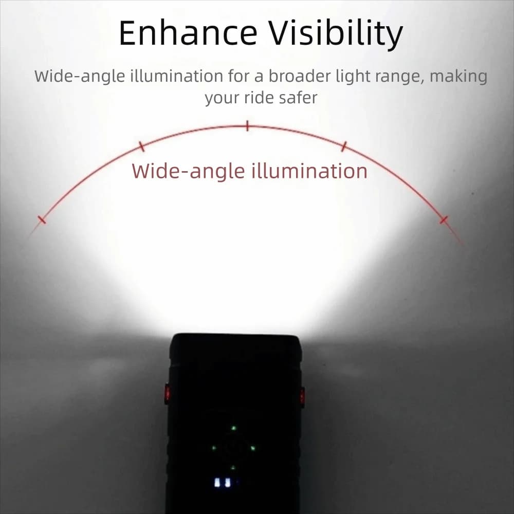 Luce anteriore per bici a LED in lega di alluminio Sensore intelligente Luce intensa Lampada anteriore per bicicletta USB ricaricabile impermeabile