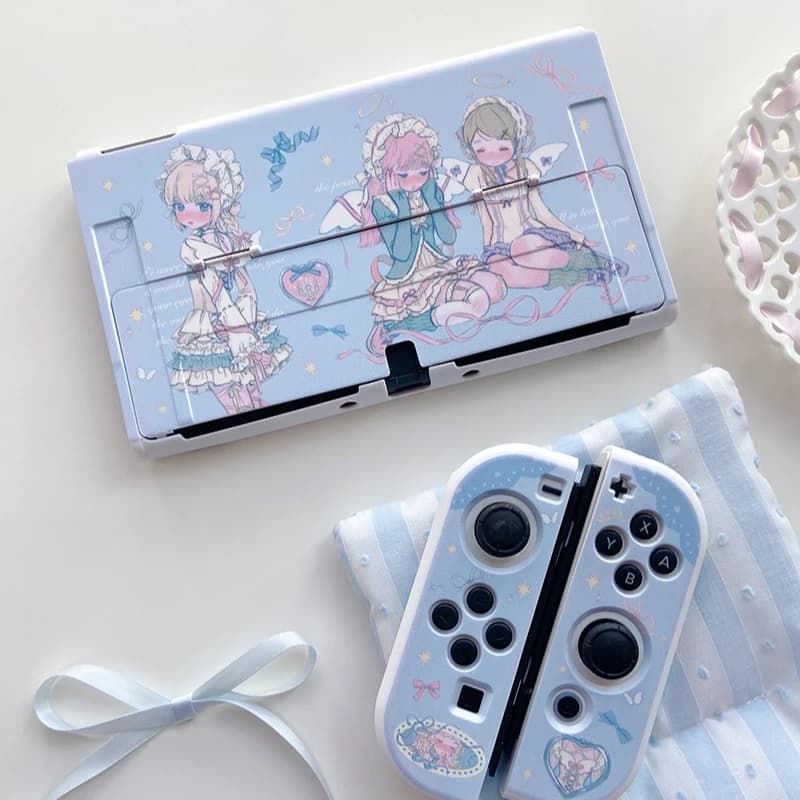 Custodia protettiva originale per ragazza Switch Custodia rigida per dock per Nintendo Switch 2 Controller Oled Joy-Con Maniglia Cover Accessori di gioco