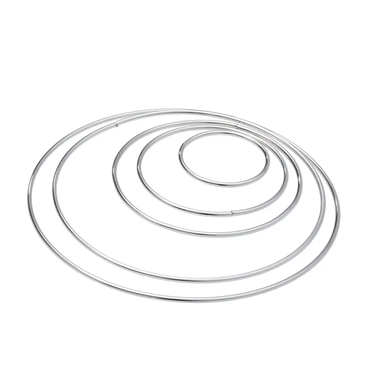 10Pcs Dreamcatcher Metal Rings Set 35Mm 45Mm 50Mm 65Mm 80Mm 100Mm 120Mm 140Mm 160Mm 190Mm DIY Craft Ring for Mandalas Wall