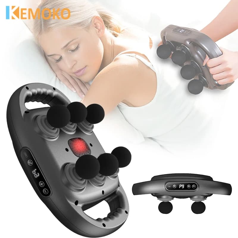 High frequency six-headed massage sprocket Wireless Life Back Neck Massage Body Relaxation Massage