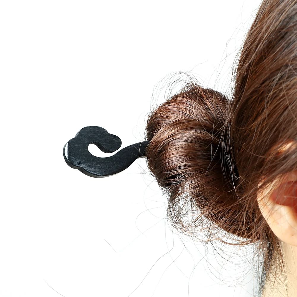 14 Stili di Fermagli per Capelli in Legno Serie Nuvole Portafortuna, Classici Accessori per Acconciature in Stile Antico Cinese, Regalo per Donne