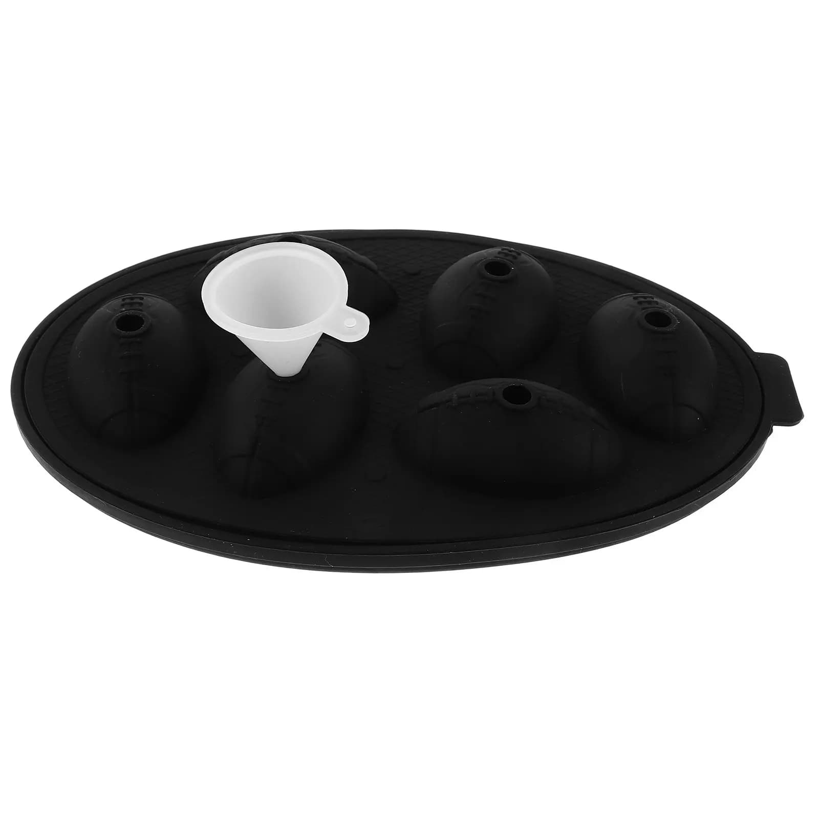 Stampo per Cubetti di Ghiaccio a Forma di Pallone da Rugby in Silicone Morbido, Facile da Sformare, per Bevande Refrigerate, Accessorio Estivo