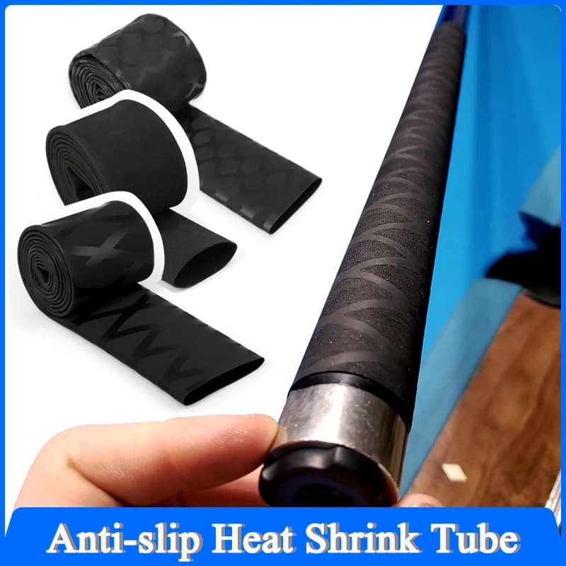 Tubo Termorestringente Antiscivolo 1m/1,6m 15mm - 60mm per Canna da Pesca, Manubrio Bicicletta, Isolamento e Protezione Impugnatura Racchetta