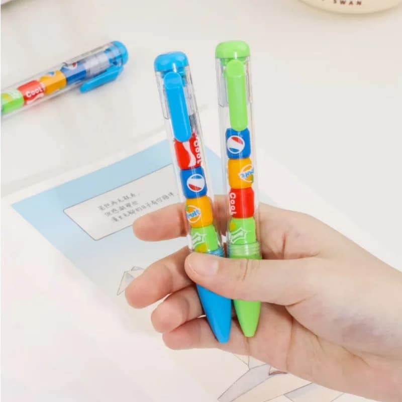 24pcs/lot Creative Drink Press Gel Pen Cute 0.5mm Black Ink Neutral Pens For Writing Office School Supplies
