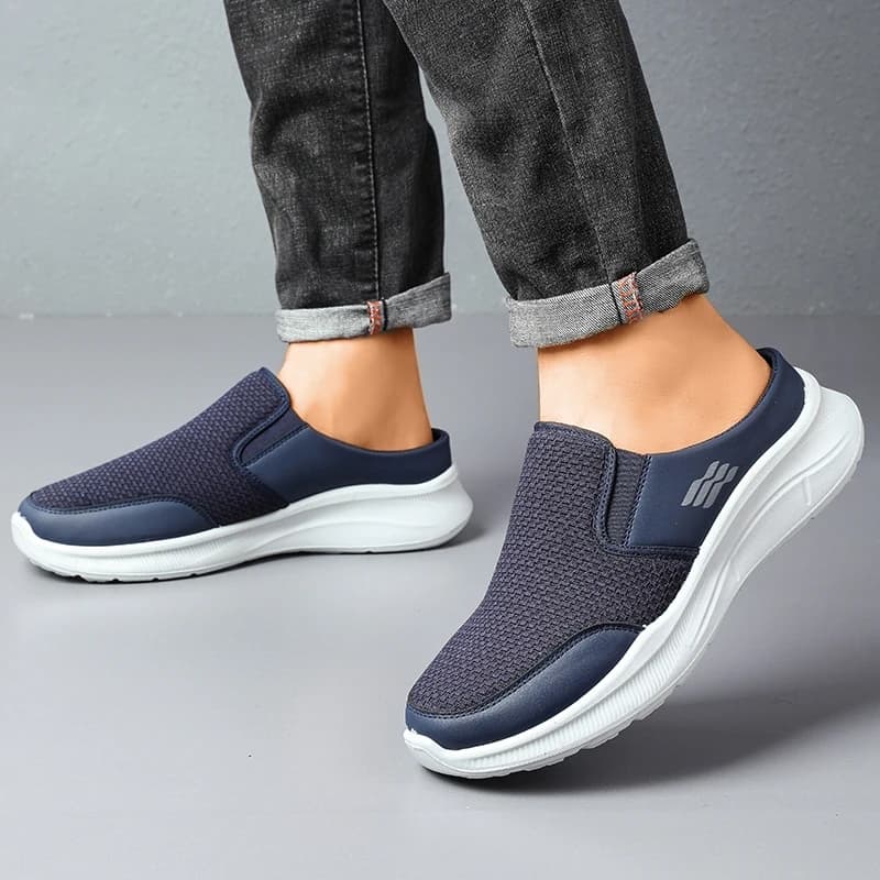 Men's sneakers: Fashionable men's slippers and read with good breathability, men's casual sneakers, men's summer sneakers