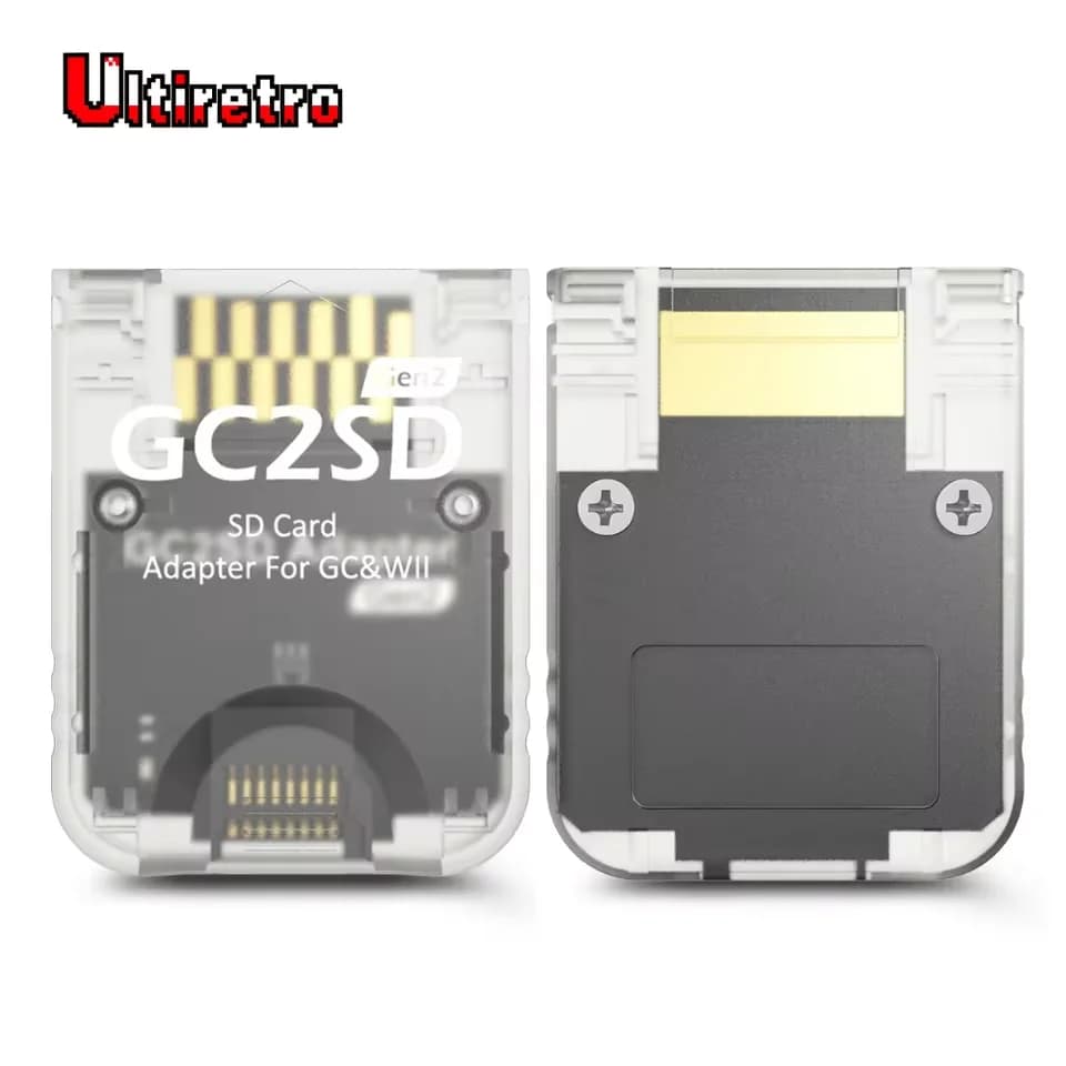 Adattatore per lettore di schede TF GC2SD Gen2 Lettore di schede di memoria Plug and Play Adattatore per schede Micro SD per tutte le console di gioco NGC GameCube e Wii