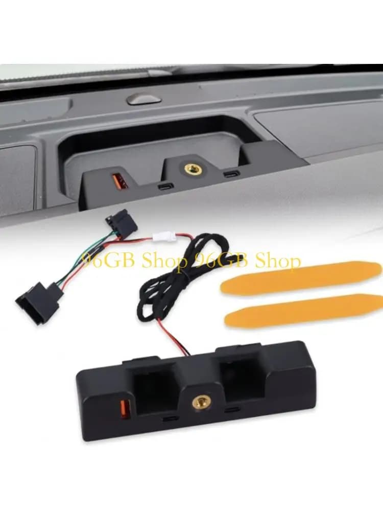96GB 3 Port USB Car Charging Station Adapter Supports MP3 Tablet For 2 Door 4 Door Models 2021 To 2024 Dashboard Installation