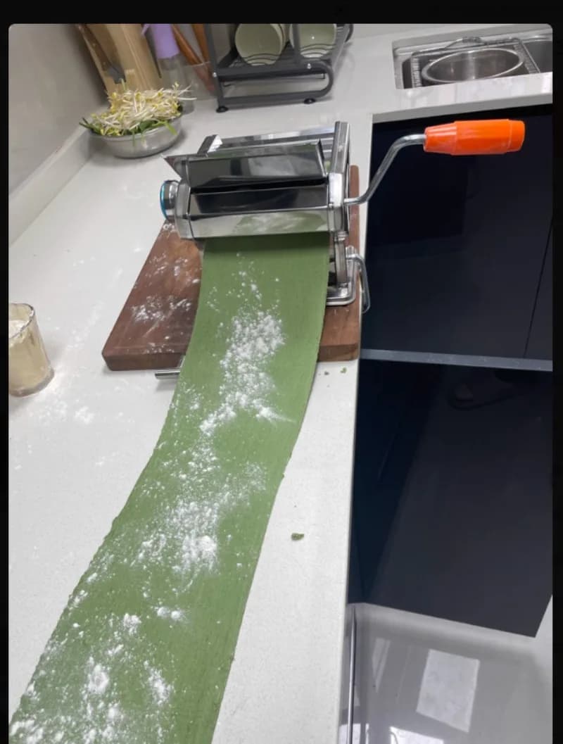 Macchina Manuale per Pasta e Ravioli, Pressa per Impasto in Acciaio Inox per Casa, Pressa per Pasta e Sfoglie per Ravioli