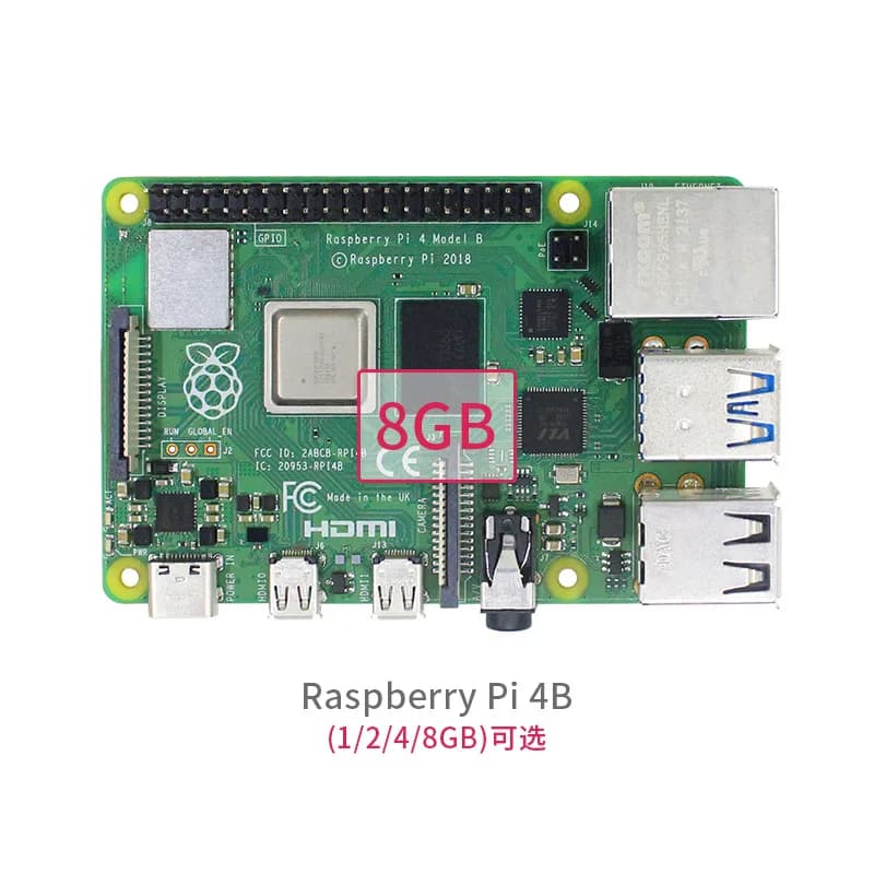 Scheda di sviluppo Raspberry Pi 4a generazione B tipo 4B 1GB/2GB/4GB/8GB Scheda principale LINUX per microcomputer Zero2W/PICO W