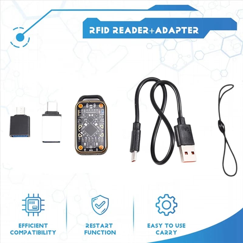 B24B Camaleonte Ultra Smart Card Emulatore Lettore di chip intelligente RFID + 5XUID Portachiavi 125K 13,56M Decodifica scheda Duplicatore NFC