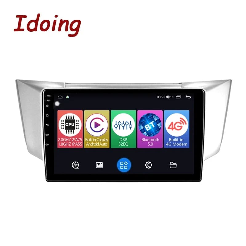 Idoing 1Din 9"Car Radio Auto Multimedia Player Android Auto For Lexus RX300 RX330 RX400H Toyota harrier 2003-2009 GPS Navigation