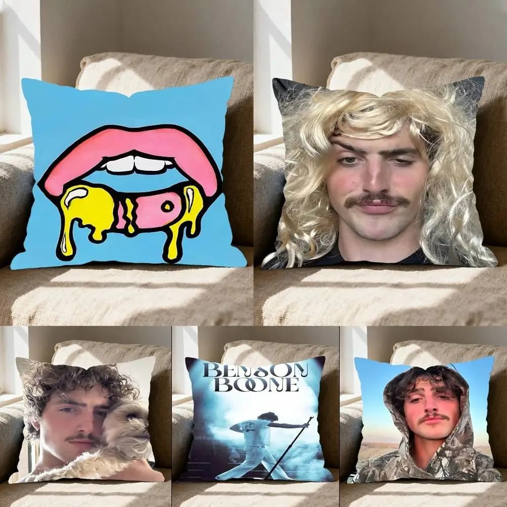 Singer Benson Boone Pillow Case Elegant Couple Home Living Room Bedroom Decorative Rectangle Pillowcase Sofa Cushion Cover