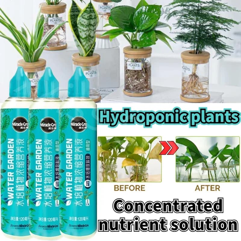 120ml Hydroponic Plant Nutrient Solution Without Dilution Rich Bamboo Green Dill Copper Money Grass Universal Nutrient Solution